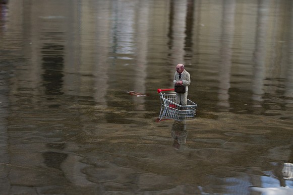 Black River Festival in Vienna, Austria. (Courtesy of Isaac Cordal.)