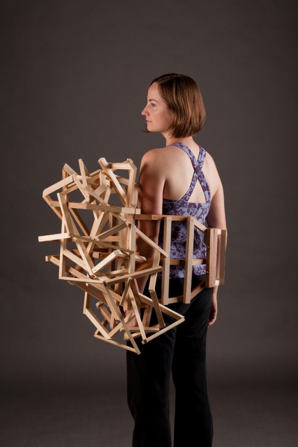 Wearable Structure: Side Bump, 2010. (Courtesy of Tracy Featherstone.)