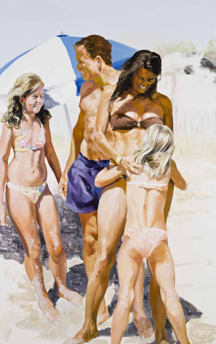 Sophocles and His Family at the Beach, 2009. (Courtesy of Erich Fischl.)