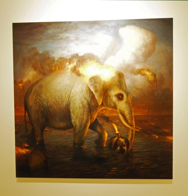 "The Baptism". | Martin Wittfooth.