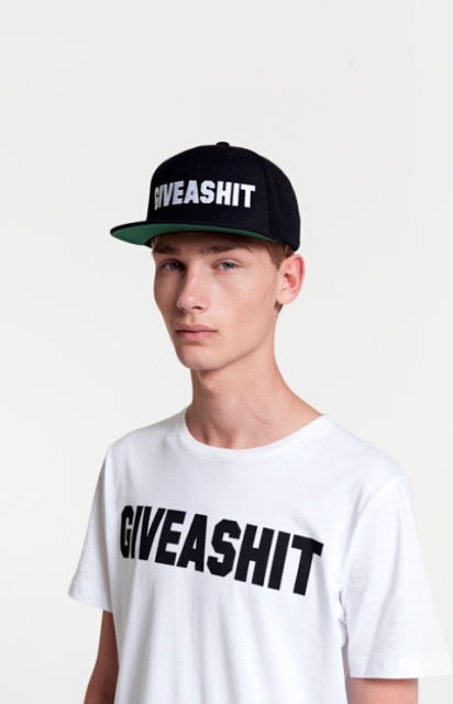 "GiveAShit" Snapback & Tee. | A Question Of.