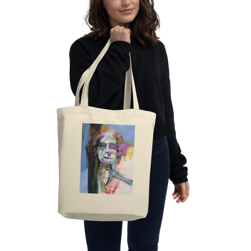 AJ Dungan Pelican In Blue Limited Edition Eco Tote bag | Quiet Lunch.